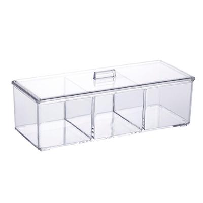 Organizador Maquiagem Cosméticos C- Tampa E Divisória 23 X 9 X 8,5 Cm
