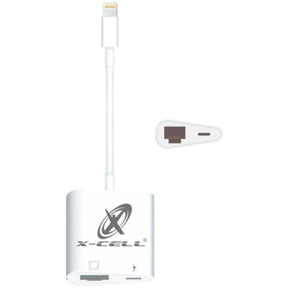 Adaptador Ethernet Lightning Rj45 Flex Branco - 1