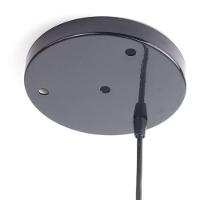 Lustre Aranha Com 3 Pendentes (2m Cabo Preto + Soquetes + Canopla) - 5