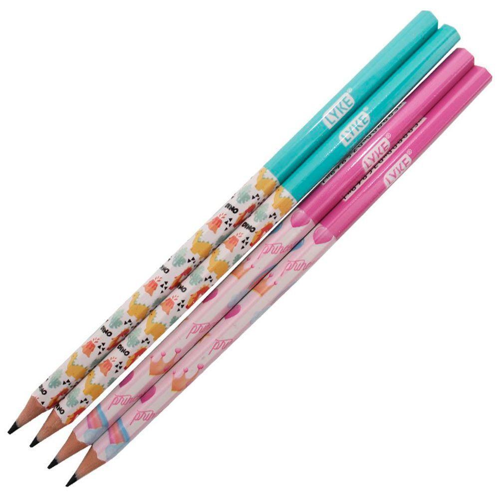 Kit Escolar Lápis De Cor 12 Cores Em Resina Plástica Com 4 Lápis Grafite - 3