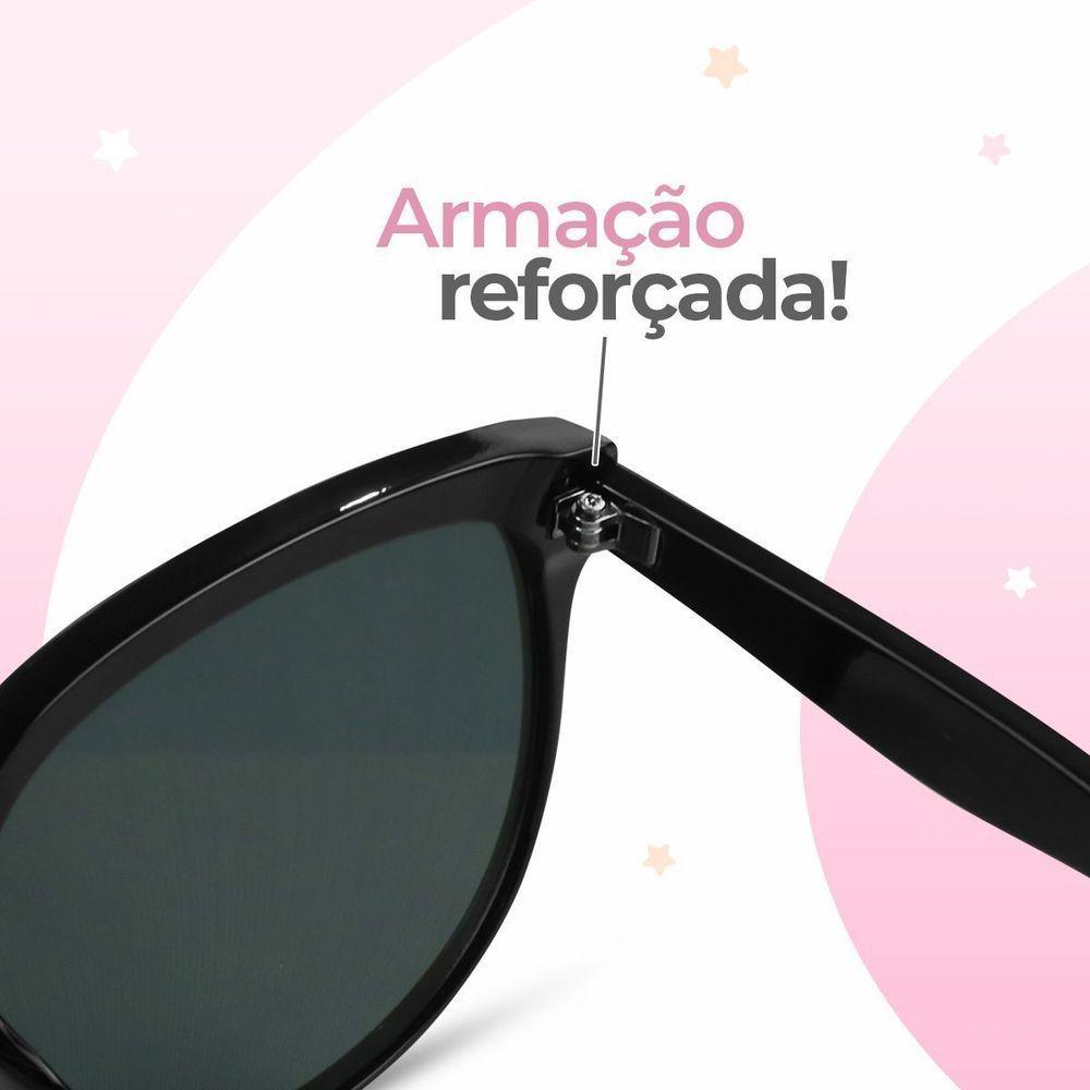 Relogio Feminino Preto Aço Inox + Oculos Sol Proteção Uv Qualidade Premium Presente Social - 7