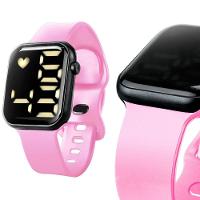 Relogio Barbie Infantil Prova Dagua Digital Rosa Silicone Led Pulseira Ajustavel Casual - 1