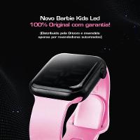 Relogio Barbie Infantil Prova Dagua Digital Rosa Silicone Led Pulseira Ajustavel Casual - 3