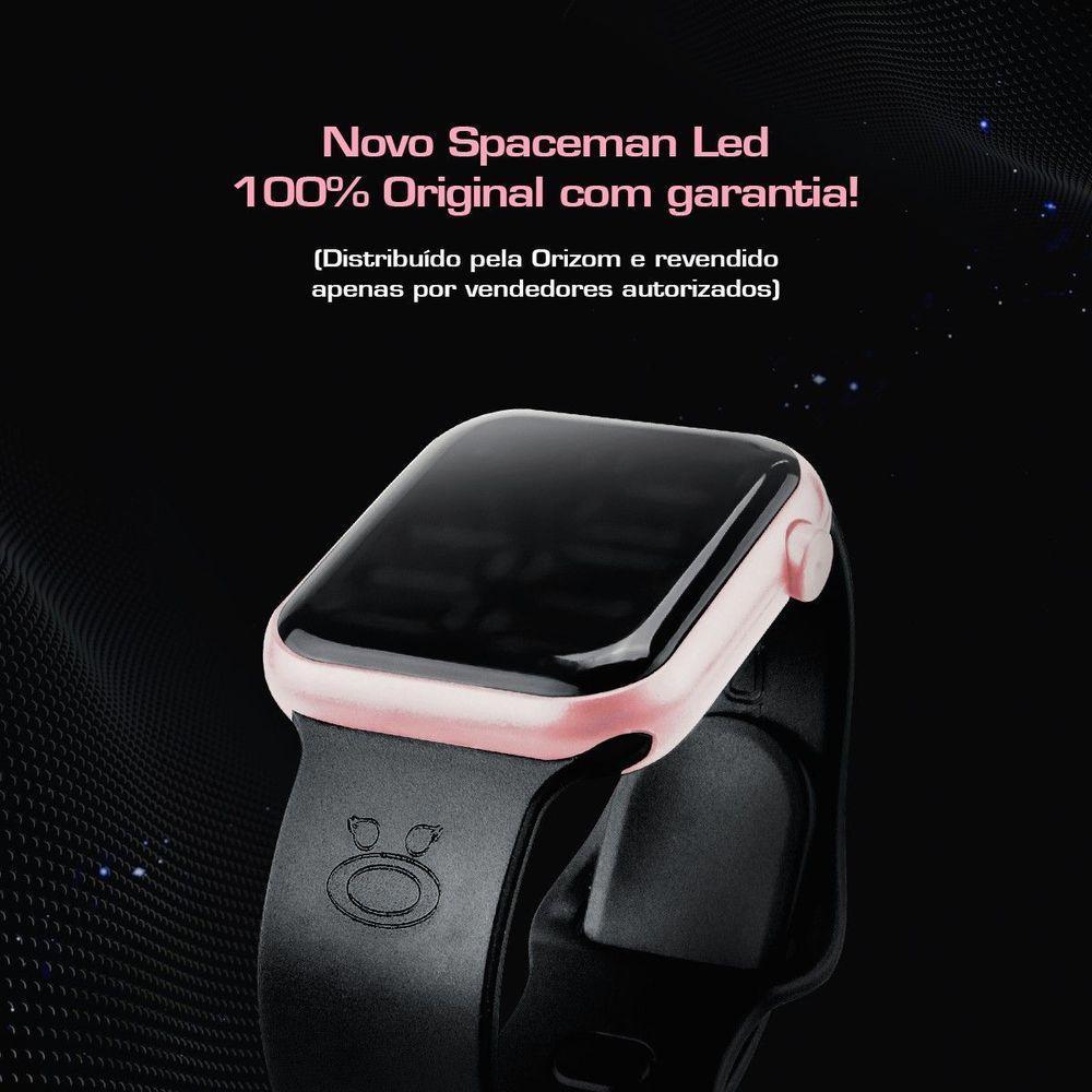 Relogio Prova Dagua Digital Rosa Silicone Feminino Led Ajustavel Moda - 8