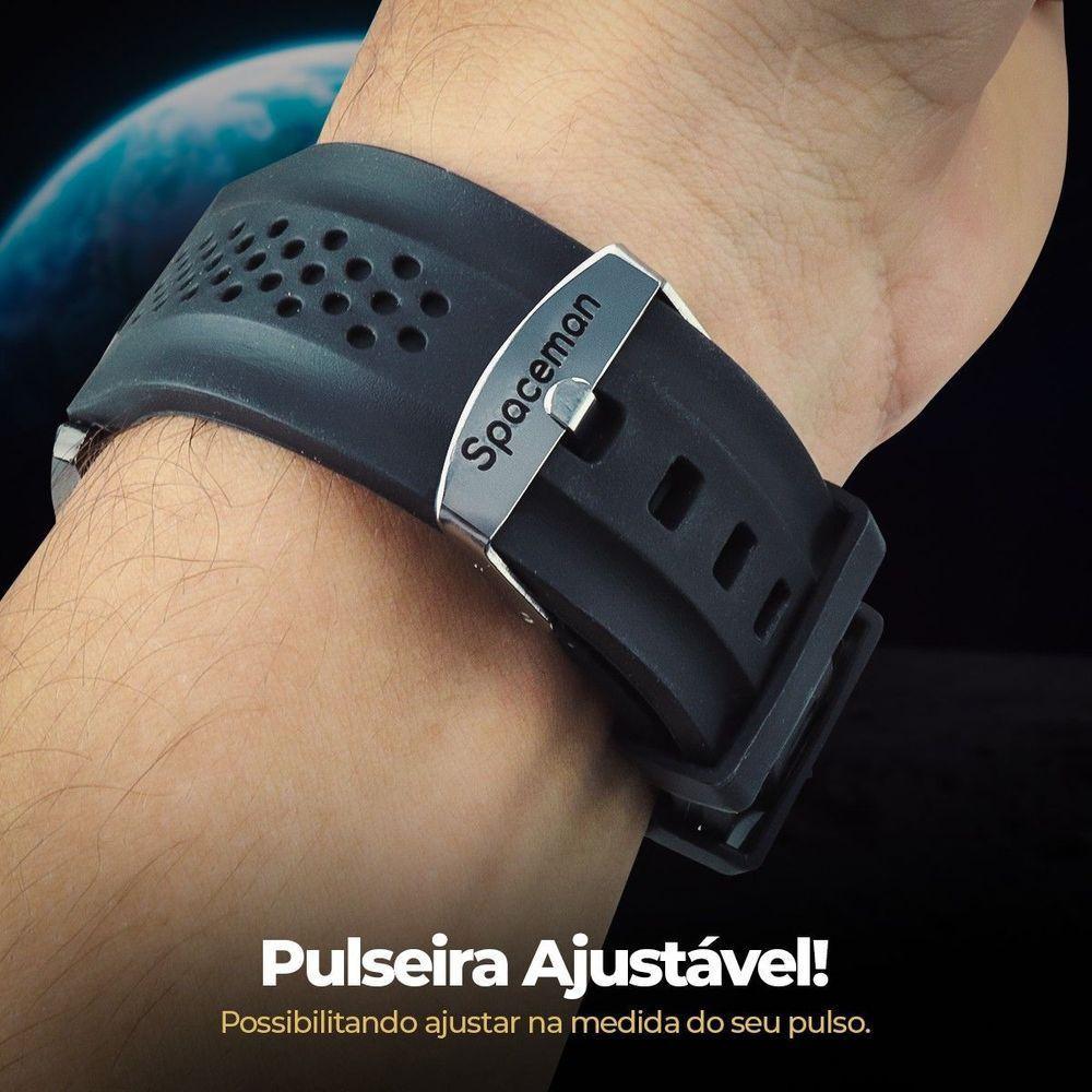 Preto Qualidade Premium Aço Inox Relogio Masculino Casual Analogico Original Social Branco - 4