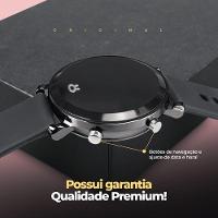 Relogio Feminino Digital Aço Inox Qualidade Premium Caixa Presente Preto Led Original