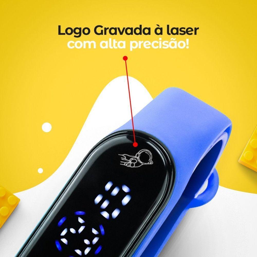 Relogio Digital Ajustavel Prova Dagua Infantil Bracelete Esportivo Resistente Silicone - 5