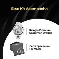 Relogio Masculino Grande Prata Original Aço Inox + Caixa Qualidade Premium Casual Original - 5