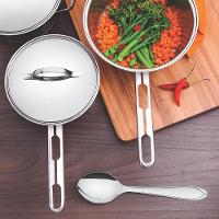 Conjunto Panela Allegra Aço Inox Fundo Triplo E Colher Para Arroz Laguna Tramontina - 2