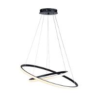 Lustre Pendente Taschibra Design Montreal 35w Led 60cm Luz Quente 3000k Bivolt Preto - 1