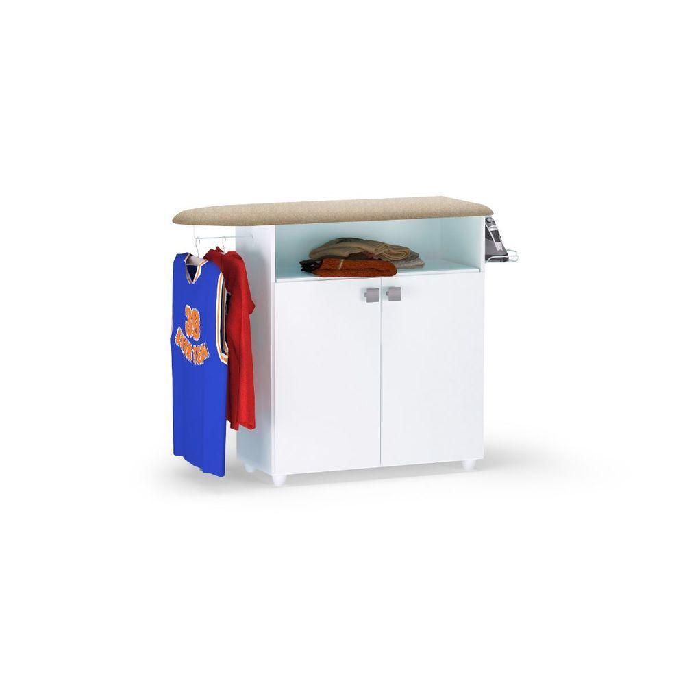 Passadeira De Roupas Com Armário 2 Portas Bianca Max Branco - 1