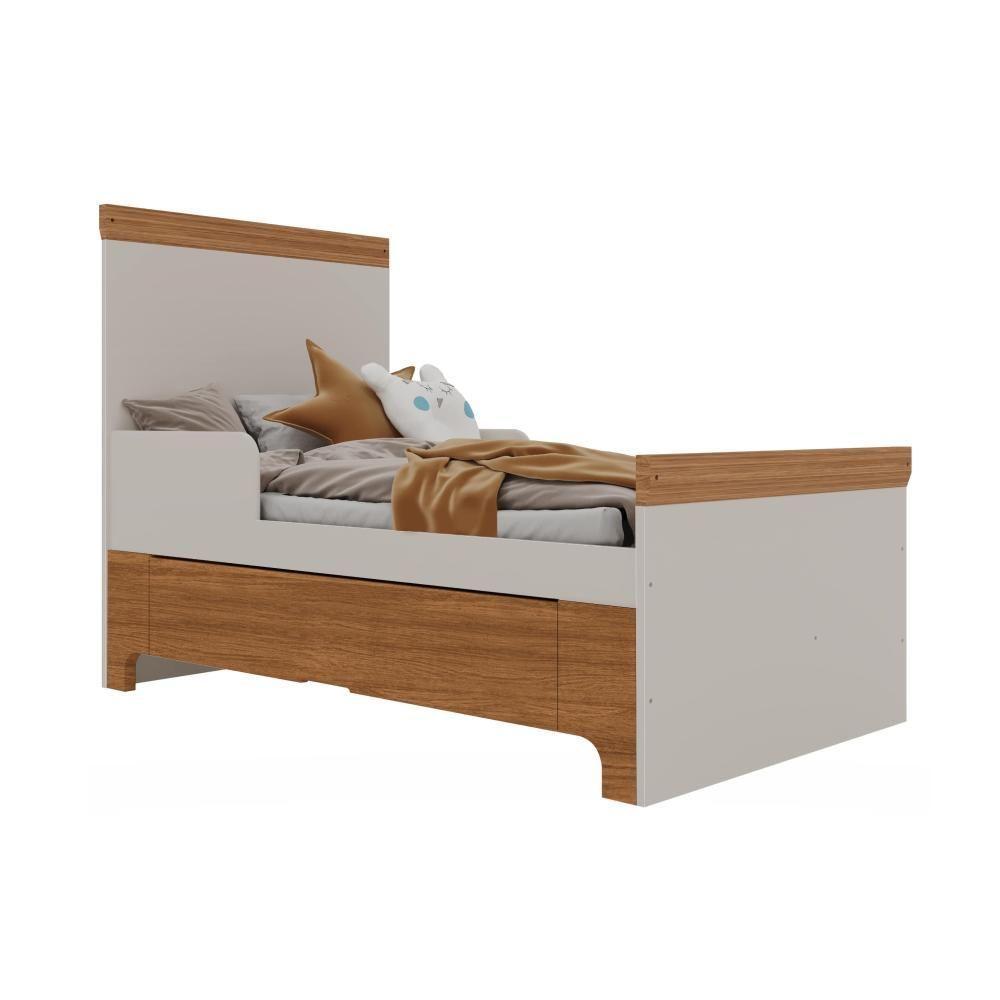 Berço Mini Cama Antonella Com Gaveta Off White-caramelo Móveis Canaã - 4
