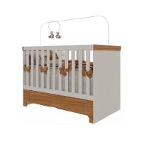 Berço Mini Cama Antonella Com Gaveta Off White-caramelo Móveis Canaã - 1