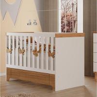 Berço Mini Cama Antonella Com Gaveta Off White-caramelo Móveis Canaã - 3