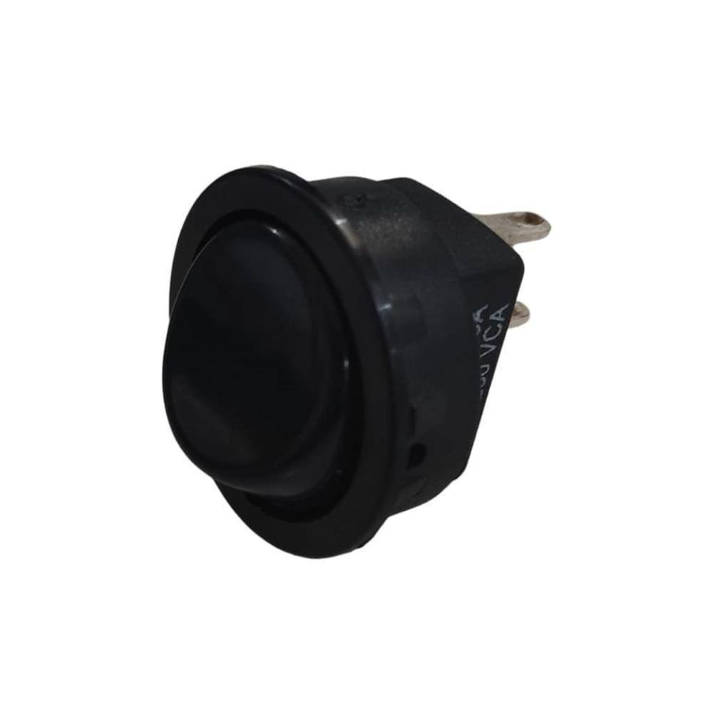 Interruptor Redondo 10a-127v. 6a-220v Preto - 3
