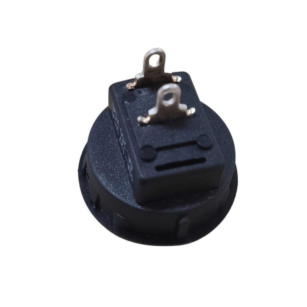 Interruptor Redondo 10a-127v. 6a-220v Preto - 4
