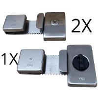 Kit Fechaduras Jbm 2 Fc1 E 1 Fc2 15cm - 1