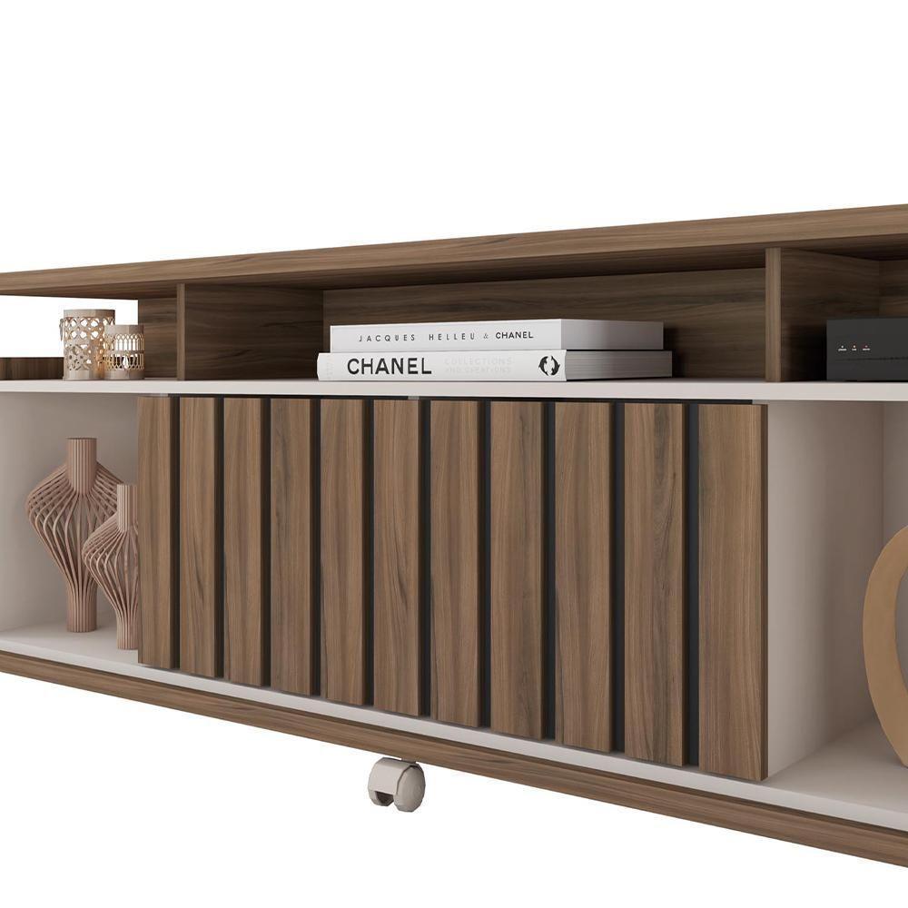 Bancada Rack Para Tv Até 65 Polegadas Stars Marrom Caemmun - 3