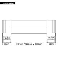 Cabeceira Para Cama Casal Extensível Reflex Marrom Caemmun - 5