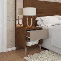 Cabeceira Para Cama Casal Extensível Reflex Marrom Caemmun - 7