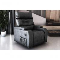 Poltrona Giratório Papai Reclinavel Mx66 Commander Sintetico Preto Matrix - 4