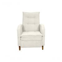 Poltrona Papai Reclinável Sala Mx 65 Yaris Buclê Bege Matrix Original - 3