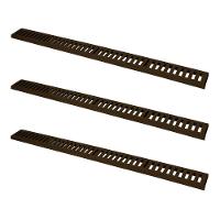 Kit 3 Ralo Grelha Linear Caixilho Alumínio Marrom 15x100cm - 1