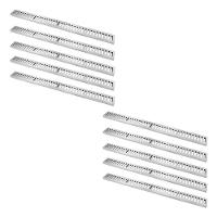 Kit 10 Ralo Grelha Linear Caixilho Alumínio Escovado20x100cm - 1