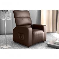 Poltrona Reclinável Sala Cadeira Mx 67 Pulse Sintetico Marrom Matrix Original - 4