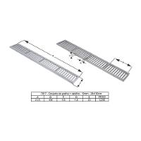 Kit 5 Ralo Grelha Linear Caixilho Em Alumínio Fendi 20x100cm - 4