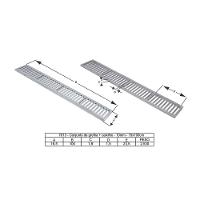 Kit 10 Ralo Grelha Linear Caixilho Alumínio Marrom 15x100cm - 4