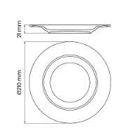 Prato Sobremesa Tramontina Quartzo Porcelana Jateada 21cm Tramontina - 3