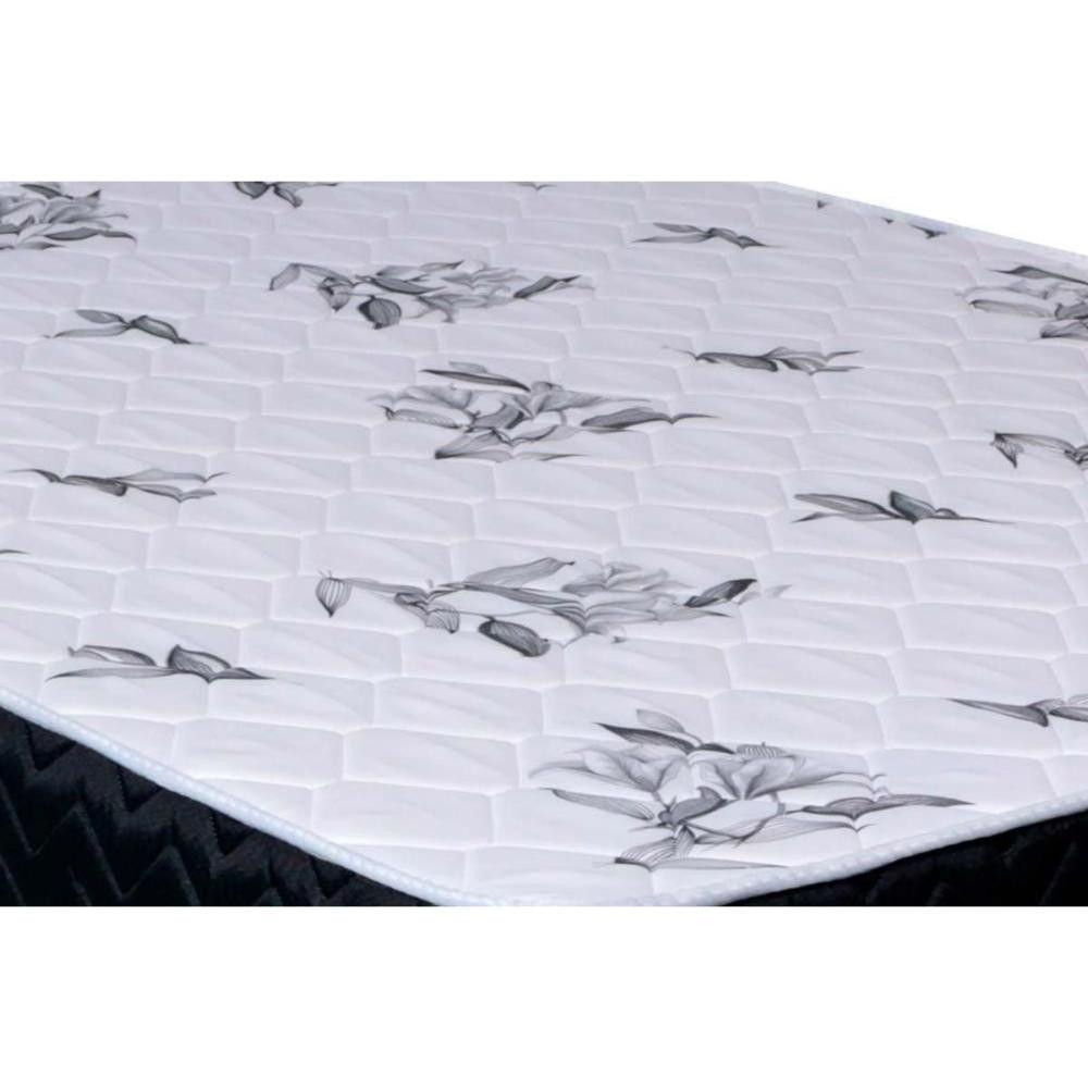 Cama Box Solteiro: Colchão Espuma Orthoflex D28 Nápoles + Base CRC Suede Black(88x188) - 2