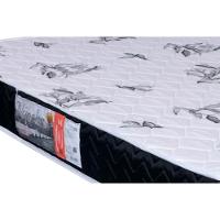 Cama Box Solteiro: Colchão Espuma Orthoflex D28 Nápoles + Base CRC Suede Black(88x188)