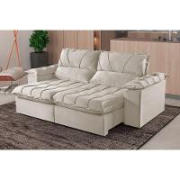 Sofá 3 Lugares Retrátil E Reclinável Martins M-178 Veludo Creme - 2