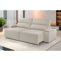 Sofá 4 Lugares Retrátil E Reclinável Martins M-180 Veludo Creme - 2