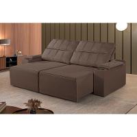 Sofá 4 Lugares Retrátil E Reclinável M-182 Martins Marrom - 2