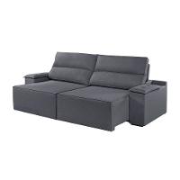 Sofá 5 Lugares Retrátil E Reclinável Martins M-180 Veludo Grafite - 1