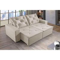 Sofá 3 Lugares Retrátil E Reclinável Martins M-181 Veludo Creme - 2