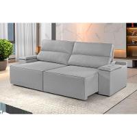 Sofá 2 Lugares Retrátil E Reclinável Martins M-180 Veludo Cinza - 2