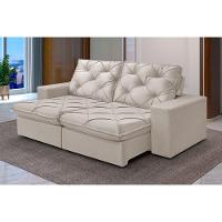Sofá 5 Lugares Retrátil E Reclinável Martins M-176 Veludo Creme - 3
