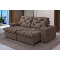 Sofá 2 Lugares Retrátil E Reclinável Martins M-176 Veludo Marrom - 2