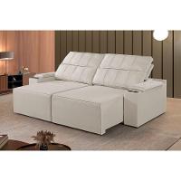 Sofá 5 Lugares Retrátil E Reclinável M-182 Martins Creme - 3