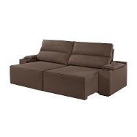 Sofá 2 Lugares Retrátil E Reclinável M-180 Martins Veludo Marrom - 1