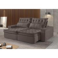 Sofá 2 Lugares Retrátil E Reclinável Martins M-118 Veludo Marrom - 2