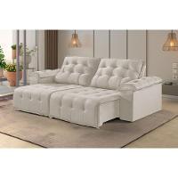 Sofá 2 Lugares Retrátil E Reclinável Martins M-170 Veludo Creme - 3
