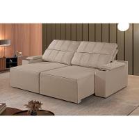 Sofá 4 Lugares Retrátil E Reclinável M-182 Martins Bege - 2