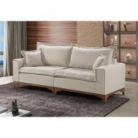 Sofá 3 Lugares Living M-47 Veludo Martins Creme - 3