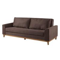 Sofá Cama 2 Lugares Living M-157 Veludo Martins Marrom - 1