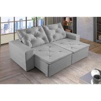 Sofá 5 Lugares Retrátil E Reclinável Martins M-181 Veludo Cinza - 2